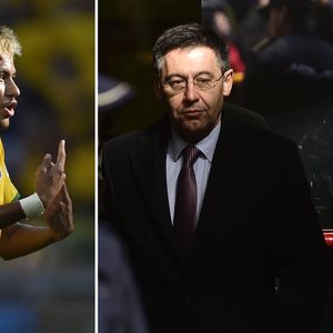 Neymar i Josep Maria Bartomeu (Foto: AFP)