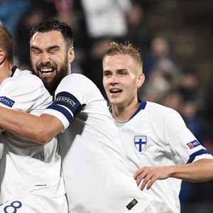 Slavlje finskih reprezentativaca (Foto: AFP)