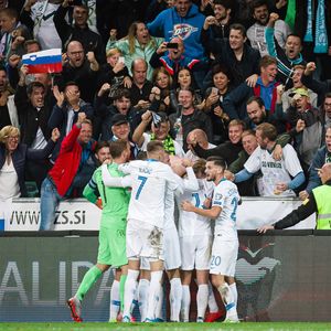 Slavlje Slovenaca (Foto: AFP)