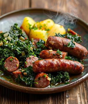 Grünkohl und pinkel