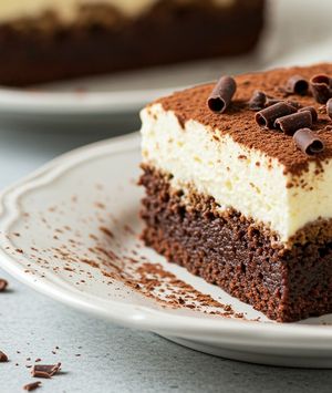 Brownie tiramisu