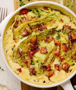 Zapečeni kupus s pancetom i sirom