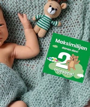 Lupilu milestone kartice s kojima možete zabilježiti svaki mjesec bebinog odrastanja