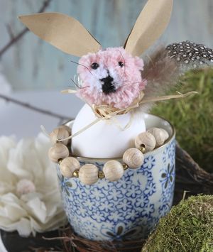 Ljuska jaja može postati savršena podloga za slatkog zečića