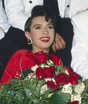 Emilija Kokić 1989. nakon pobjede na Eurosongu