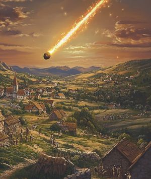 Hrašćinski meteorit/Ilustracija