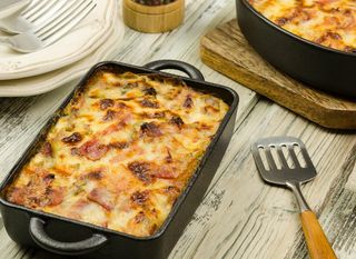 Zapečeni krumpir sa šunkom