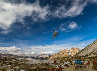 Spašavanje helikopterom u Dolomitima