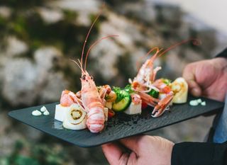 Kvarnerski škamp kao identitet gastronomije Kvarnera.