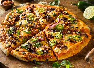 Taco pizza