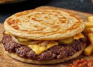 Paratha burger/Ilustracija