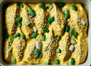 Zapečeni dumplingsi u kremastom umaku