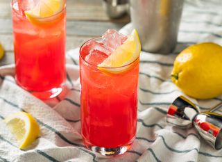 Sloe gin fizz