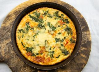 Složenac s jajima špinatom i pancetom