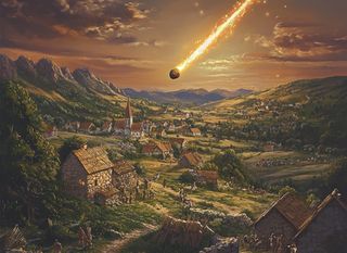 Hrašćinski meteorit/Ilustracija
