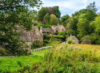 Row,Of,Traditional,Village,Cottage,Houses,In,The,Cotswolds,,England,