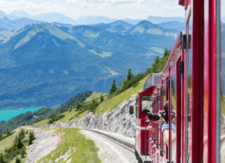 Sankt,Wolfgang,,Austria,-,Juli,19,,2017:,Cogwheel,Train,To