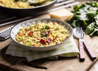 Rižoto od pancete i gljiva