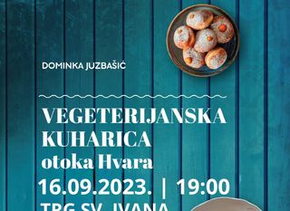 Naslovnica knjige Vegetarijanska kuharica otoka Hvara