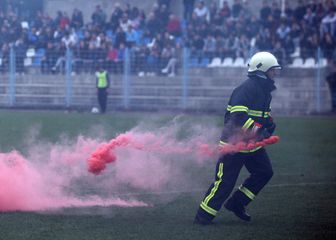 Vatrogasac na utakmici u Benkovcu