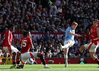 Kevin de Bruyne na utakmici protiv Manchester Uniteda