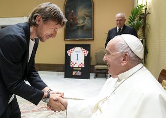 Luka Modrić i Papa Franjo