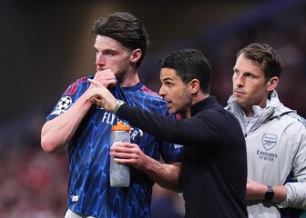 Mikel Arteta i Declan Rice