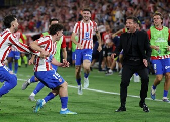 Diego Simeone i igrači Atletico Madrida