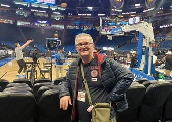Ivica Medo na NBA utakmici Orlando Magica i Atlante Hawks u Orlandu