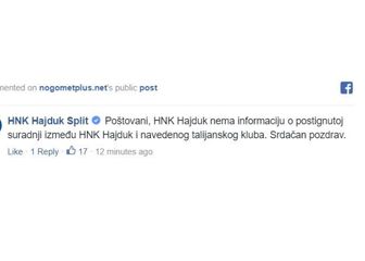 Komentar Hajduka (Foto: Screenshot)