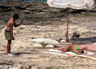 Thiago Silva i supruga Isabelle