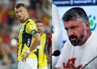 Edin Džeko i Gennaro Gattuso