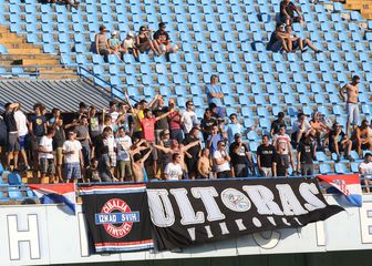 Ultrasi Cibalije na stadionu u Vinkovcima