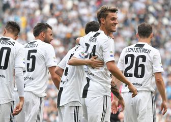Daniele Rugani slavi gol Juventusa (Foto: AFP)