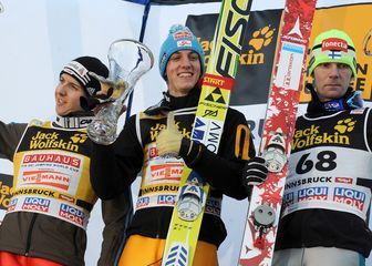 Simon Ammann, Gregor Schlierenzauer i Janne Ahonen 2010. godine