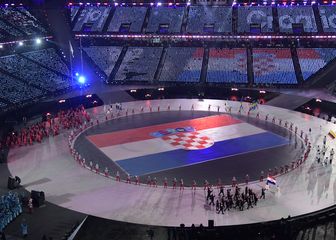 Hrvatska zastava na otvaranju Zimskih olimpijskih igara (Foto: AFP)