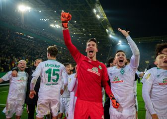 Werder slavi pobjedu protiv Borussije Dortmund (Foto: AFP)