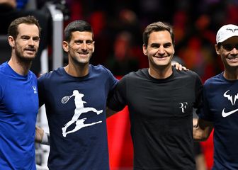Četiri teniske legende - Andy Murray, Novak Đoković, Roger Federer i Rafael Nadal