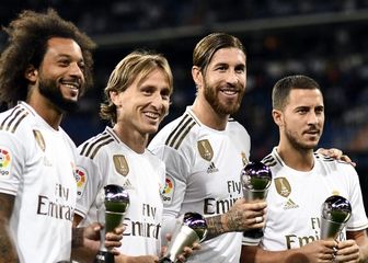 Marcelo, Luka Modrić, Sergio Ramos i Eden Hazard