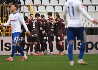 Igrači Istre slave pogodak na Poljudu