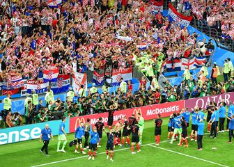 Slavlje hrvatskih nogometaša (Foto: AFP)