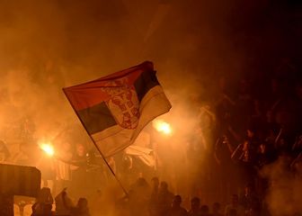 Grobari na utakmici Partizana