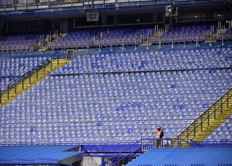 Prazne tribine stadiona Maksimir