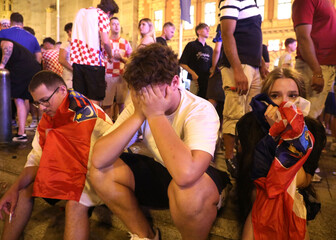 Tužni hrvatski navijači