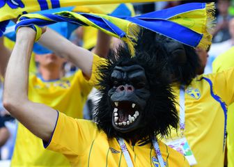 Švedski navijači u Rusiji (Foto: AFP)