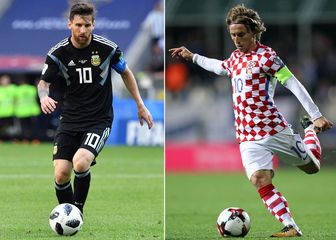 Messi vs Modrić (Foto: AFP)