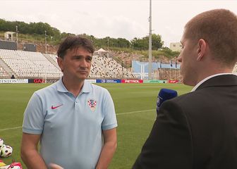 Zlatko Dalić i Stipe Antonijević, reporter Dnevnika Nove TV