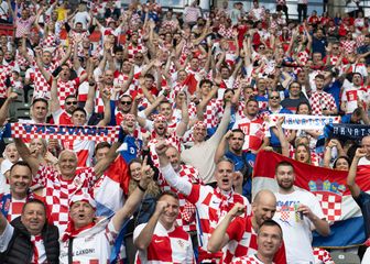 Hrvatski navijači na Olimpijskom stadionu