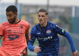 Detalj s utakmice Osijeka i Slavena