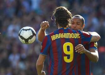 Zlatan Ibrahimović i Thierry Henry u Barceloni